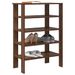 Étagère à chaussures chêne marron 61x32x87,5 cm bois ingénierie - Photo n°1