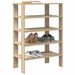Étagère à chaussures chêne sonoma 61x32x87,5 cm bois ingénierie - Photo n°1