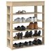 Étagère à chaussures chêne sonoma 80x30x98 cm bois d'ingénierie - Photo n°1