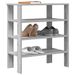 Étagère à chaussures sonoma gris 61x32x70 cm bois d'ingénierie - Photo n°1