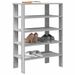 Étagère à chaussures sonoma gris 61x32x87,5 cm bois ingénierie - Photo n°1