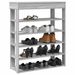 Étagère à chaussures sonoma gris 80x30x98 cm bois d'ingénierie - Photo n°1