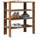 Étagère à chaussures vieux bois 61x32x70 cm bois d'ingénierie - Photo n°1