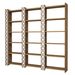Étagère bibliothèque bois marron et blanc Orka 184 cm - Photo n°1