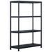 Étagère de rangement Noir 220 kg 90x40x138 cm Plastique - Photo n°1