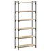 Étagère haute en bois et métal Ramba 80 cm - Solution pratique et décorative - Photo n°1