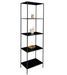 Etagère haute VITA 5 niveaux - Bois naturel ou métal noir/blanc - Photo n°1