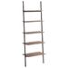 Étagère inclinée à 5 niveaux Marron foncé et noir 64x34x185,5cm - Photo n°1