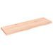 Étagère murale 100x30x(2-4) cm bois de chêne massif non traité - Photo n°1