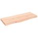 Étagère murale 100x40x(2-6) cm bois de chêne massif non traité - Photo n°1