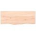 Étagère murale 100x40x(2-6) cm bois de chêne massif non traité - Photo n°4