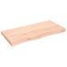 Étagère murale 100x50x(2-6) cm bois de chêne massif non traité - Photo n°1