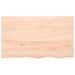 Étagère murale 100x60x(2-6) cm bois de chêne massif non traité - Photo n°4