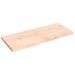 Étagère murale 120x50x(2-4) cm bois de chêne massif non traité - Photo n°1