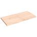 Étagère murale 120x60x(2-4) cm bois de chêne massif non traité - Photo n°1