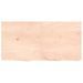 Étagère murale 120x60x(2-4) cm bois de chêne massif non traité - Photo n°4