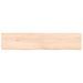 Étagère murale 140x30x(2-6) cm bois de chêne massif non traité - Photo n°3