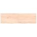 Étagère murale 140x40x(2-4) cm bois de chêne massif non traité - Photo n°4