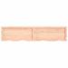 Étagère murale 180x40x(2-6) cm bois de chêne massif non traité - Photo n°5