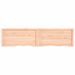 Étagère murale 220x50x(2-6) cm bois de chêne massif non traité - Photo n°5