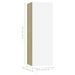 Etagère murale 4 pcs Blanc et chêne sonoma 30,5x30x90 cm - Photo n°5