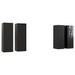 Etagère murale 4 pcs Noir brillant 30,5x30x90 cm - Photo n°1