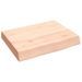 Étagère murale 40x30x(2-6) cm bois de chêne massif non traité - Photo n°1