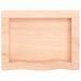 Étagère murale 40x30x(2-6) cm bois de chêne massif non traité - Photo n°6