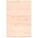 Étagère murale 40x60x(2-6) cm bois de chêne massif non traité - Photo n°4