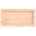 Étagère murale 60x30x(2-4) cm bois de chêne massif non traité - Photo n°4