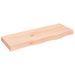 Étagère murale 80x30x(2-6) cm bois de chêne massif non traité - Photo n°1