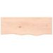 Étagère murale 80x30x(2-6) cm bois de chêne massif non traité - Photo n°3