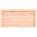 Étagère murale 80x40x(2-6) cm bois de chêne massif non traité - Photo n°4