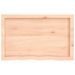 Étagère murale 80x50x(2-4)cm bois de chêne massif non traité - Photo n°5