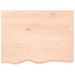 Étagère murale 80x60x(2-4) cm bois de chêne massif non traité - Photo n°4