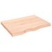 Étagère murale 80x60x(2-6) cm bois de chêne massif non traité - Photo n°1