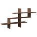 Étagère murale chêne marron 124,5x18x60,5 cm bois d'ingénierie - Photo n°6