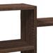 Étagère murale chêne marron 129x18x42 cm bois d'ingénierie - Photo n°7