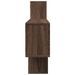 Étagère murale chêne marron 167,5x18x68 cm bois d'ingénierie - Photo n°5