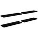 Étagère murale flottante 4 pcs Noir brillant 90x23,5x3,8 cm MDF - Photo n°1