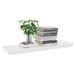Étagère murale flottante Chêne et blanc 80x23,5x3,8 cm MDF - Photo n°1