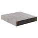 Étagère murale flottante Gris béton 23x23,5x3,8 cm MDF - Photo n°6