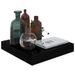 Étagère murale flottante Noir brillant 23x23,5x3,8 cm MDF - Photo n°1
