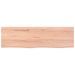 Étagère murale marron clair 100x30x2cm bois chêne massif traité - Photo n°4