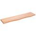 Étagère murale marron clair 80x20x2 cm bois chêne massif traité - Photo n°1