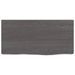 Étagère murale marron foncé 40x20x6 cm bois chêne massif traité - Photo n°4