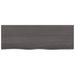 Étagère murale marron foncé 80x30x2 cm bois chêne massif traité - Photo n°4