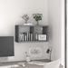 Étagère murale sous forme de cube Gris 69,5x29,5x37 cm MDF - Photo n°1