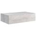 Étagères à tiroir murales 2 pcs Gris béton 40x23,5x10 cm MDF - Photo n°4