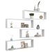 Étagères cube murales 4 pcs Blanc 100x15x30 cm - Photo n°1